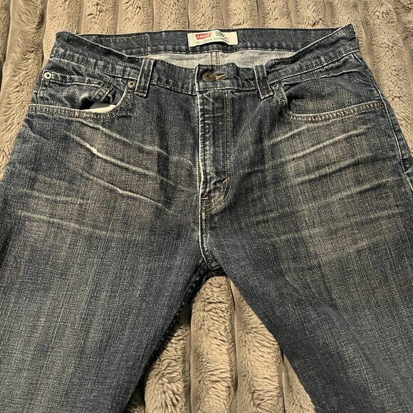Levi's 559 Jeans Mens 33x29 Blue Relaxed Fit Straight Leg Dark Wash Levis Denim - Picture 3 of 12